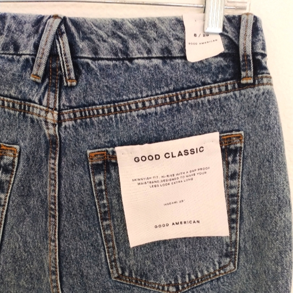 Good American stone wash Good Classic fit skinnyish jean